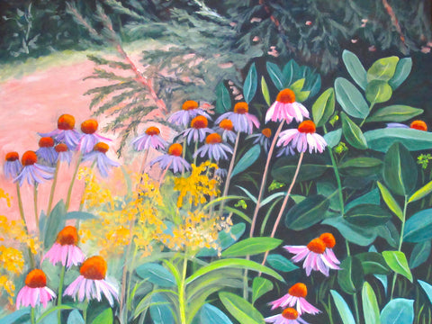 Parade de fleurs sur le parc linéaire, 20"Hx16"W