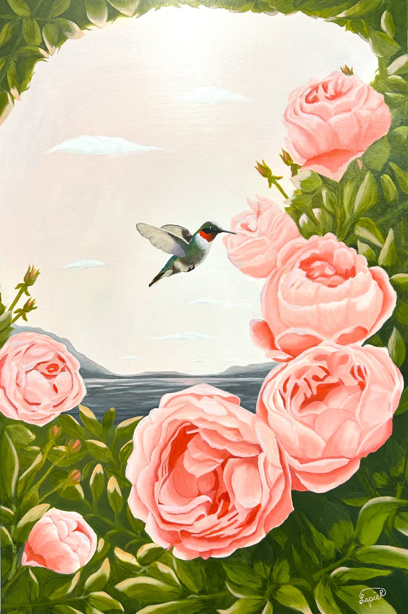 Rose-Lyne, 36"Hx24"W