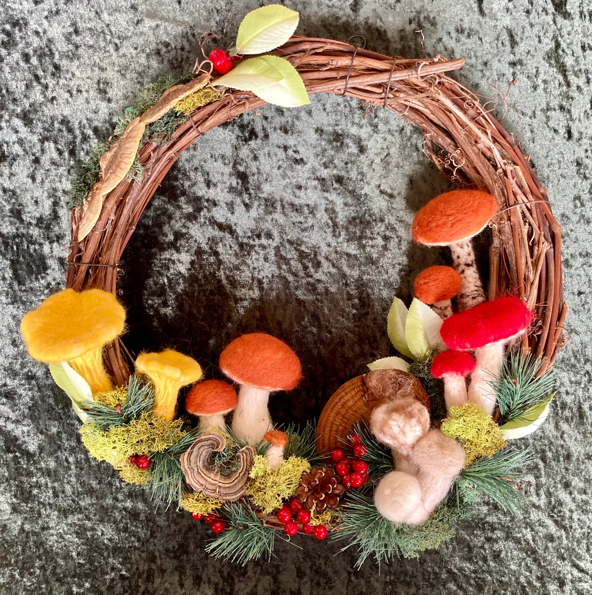 Couronne de noel / Christmas wreath, 20" ⌀