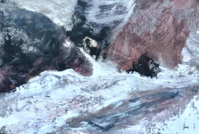 Snow Shift #11, 15"Hx22"W