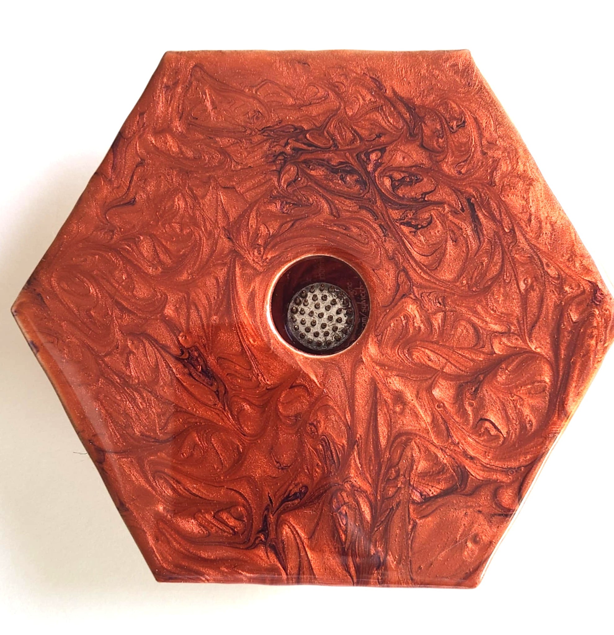 Vase floral zen IKBANA, en céramique et résine, art japonais, fait main au Québec / IKBANA zen floral vase, in ceramic and resin, Japanese art, hand made in Quebec