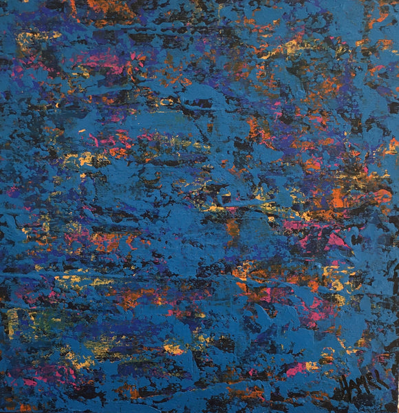 Les grands fleuves - Ensemble de 4 peintures/Set of 4 paintings, 10"Hx10"W