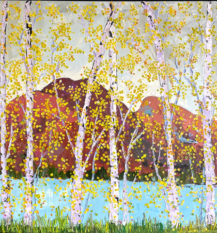 Bouleaux d'automne / Autumn birches, 24"x24"